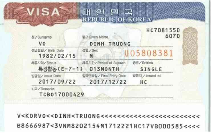 Làm sao xin visa lao động Hàn Quốc 2023